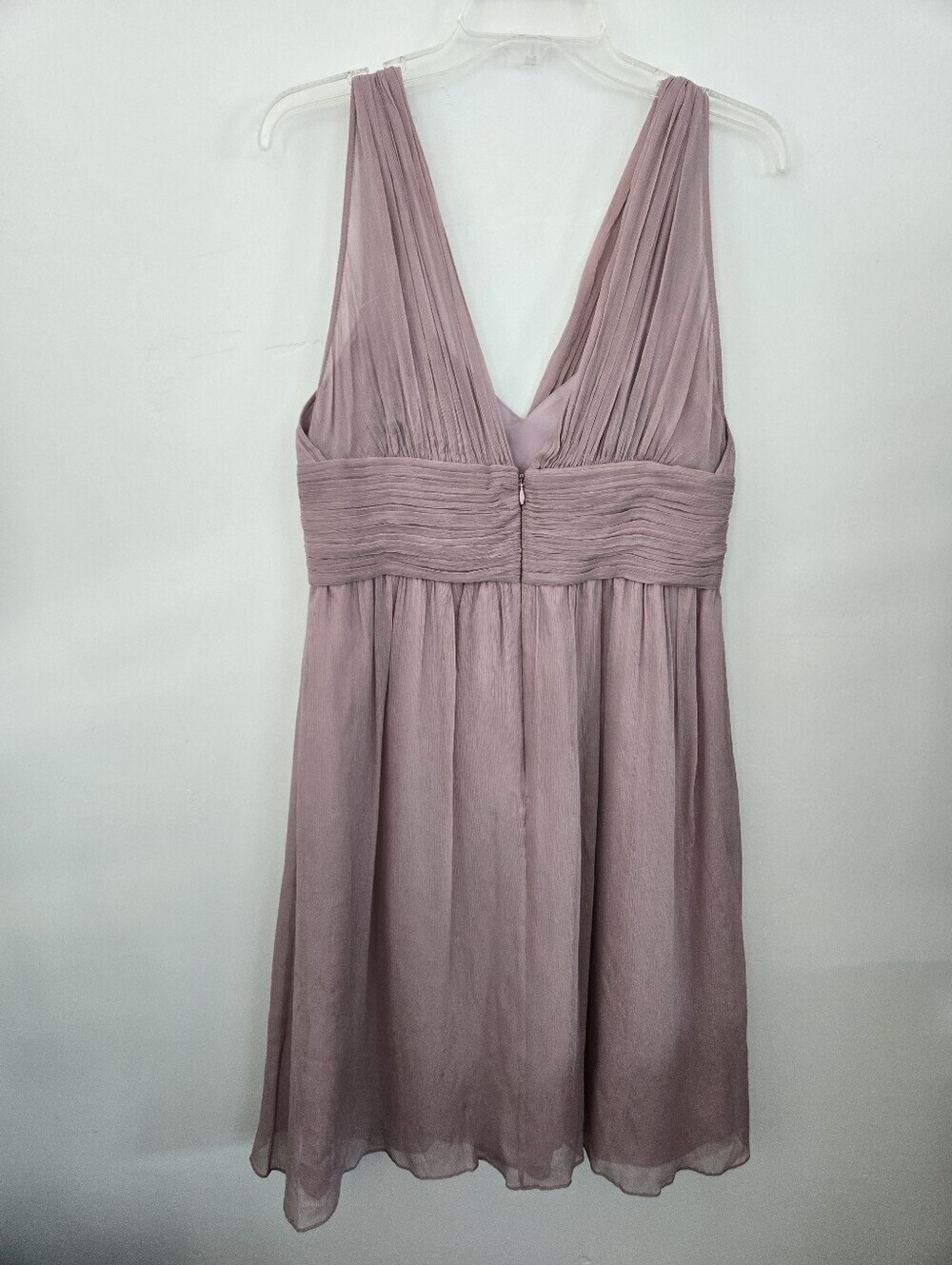 J.Crew lightweight silk chiffon dress. Misty Rose. Size 10. New. - Picture 5 of 10